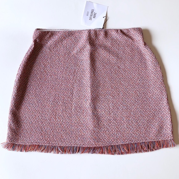 tweed mini skirt zara